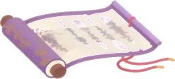 妙薬について記された巻物の画像