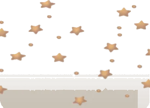 散りばめられたアップルハウスの星の画像