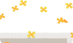 森に散らばる金木犀の花の画像