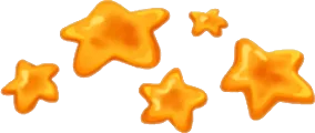 こんがり続かれた星型のパイ生地の画像