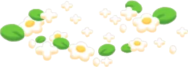砂糖菓子の白い小花たちの画像