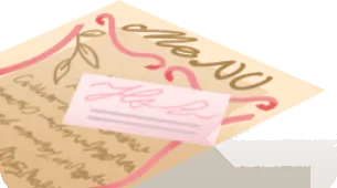 カフェのお品書きの画像