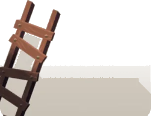 手作りのはしごの画像