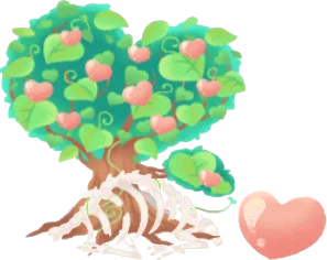 骨と生命の木の画像