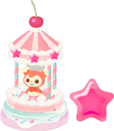虹色パンケーキタワーの木の画像