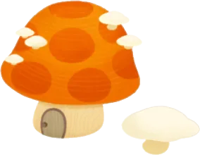 キノコの森のおうちの木の画像