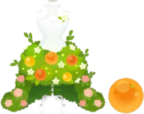 仕立て中のドレスの木の画像
