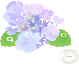 晴れ間の紫陽花の木の画像