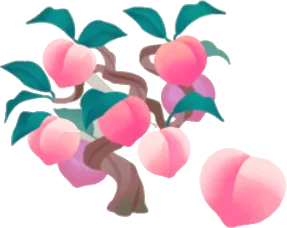幻都の桃の木の画像