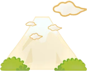アクリルスタンド富士山の木の画像