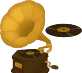 蓄音機の木の画像