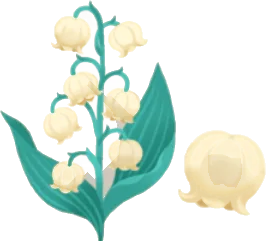 星明かりのスズランの木の画像
