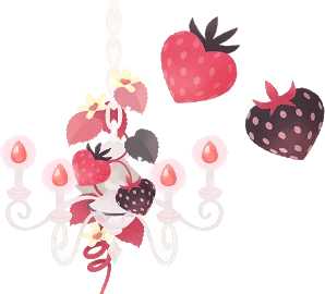 マイメロディとクロミのいちごの木の画像