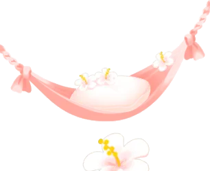 小さなリゾート風ハンモックの木の画像