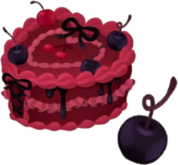 ダークチェリーケーキの木の画像