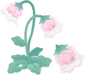 朝露に濡れる氷凛花の木の画像