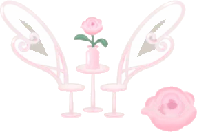 白いミニチュアテーブルセットの木の画像