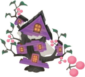 壊された魔女の棲家の木の画像