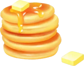 ふわふわパンケーキの木の画像
