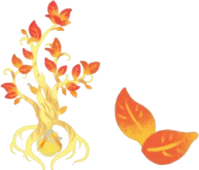 聖なる炎を抱く神秘の玉樹の画像
