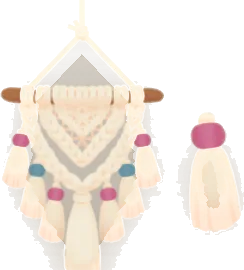 マクラメ編みタペストリーの木の画像