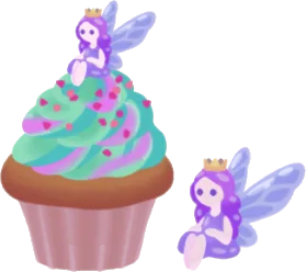 妖精の女王のカップケーキの木の画像