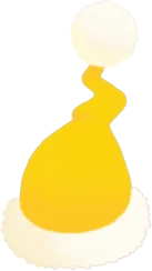 サンタ帽・イエローの画像