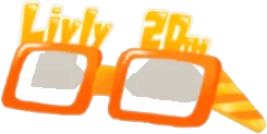 20周年おそろいパーティーメガネの画像