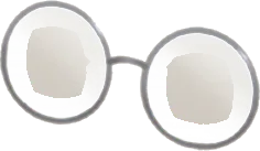 シンプルな丸メガネ・小の画像