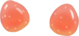 ふたつのミニイチゴの画像