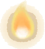 寄り添う火の画像
