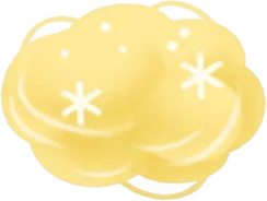 きらめく小さな雲の画像