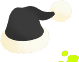 サンタ帽・黒の画像