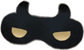 ほかほかツノアイマスク・黒の画像