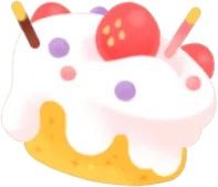 手作りケーキハットの画像