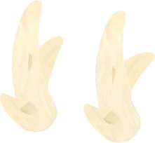小さな白い角の画像
