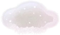 頭の上のふわふわ雲の画像