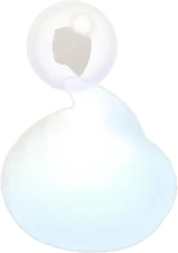 へんてこな形の泡の画像