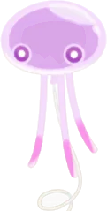 小さなプカポンの風船・紫の画像