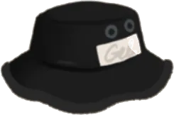 タグ付きの小さなバケットハットの画像