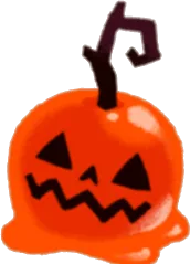 ハロウィンりんご飴の画像