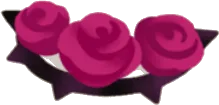 赤薔薇の花冠の画像