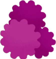 ハロウィンの茂み・紫の画像