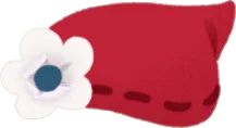 赤ずきんごっこの帽子の画像