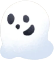 小さな頭乗せゴーストの画像