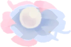 布の端切れのお花飾りの画像