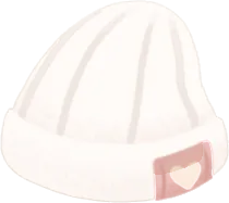 小さなおでかけニット帽の画像