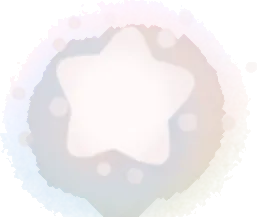 光るふわふわの星の画像