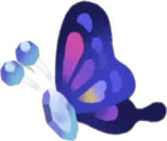 蝶々の羽飾りの画像