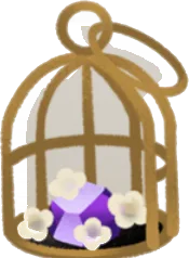 宝石入りフラワーケージの画像